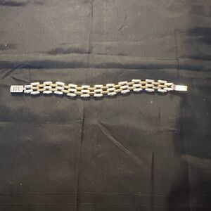 Chunky Mexican Sterling Silver Bracelet 925 38.5g Vintage Link